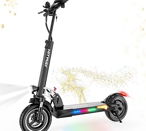 HITWAY Scooter Électrique Adulte, Puissant 800W Moteur Scooter Electrique Adulte Vitesse Maximum 40KM/H avec Roues de 10 Pouces