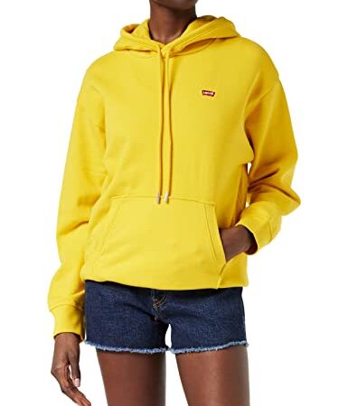 Levi's Standard Hoodie Old Gold Sweatshirt, Yellows/Oranges, L Femme