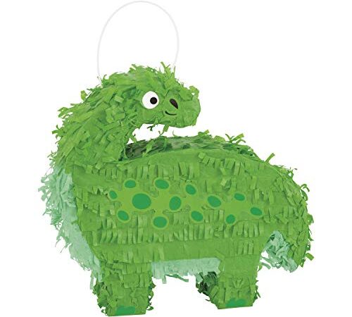 Unique Party- Décoration Mini Dinosaure Pinata Faveur, 73892, Multicolour