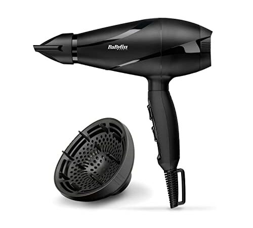 BaByliss Sèche-cheveux Pro Silence Volume 2200W Moteur AC Fabriqué en Italie 6613DE