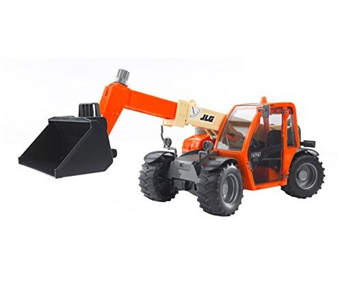 BRUDER - 02140 - Chargeur télescopique JLG 2505 - Orange