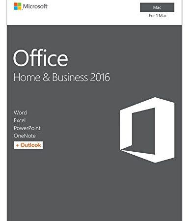 Microsoft Office 2016 MAC Home & Business - Jusqu'à MacOS 10.14 uniquement, non compatible 11.x (BigSur)