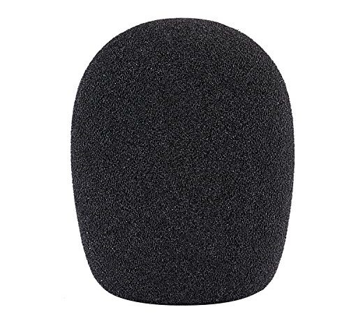 Neewer Boule Type Mousse Microphone Portable Bonnette Anti-Vent Pop Filtre,6x4x7cm, Noir