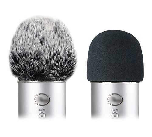 YOUSHARES Micro Mousse Anti Pop, Microphone Bonnette pour Anti Bruit, La Filtre Correctement le Vent les Pop à Blue Yeti, Yeti Pro(Blue))