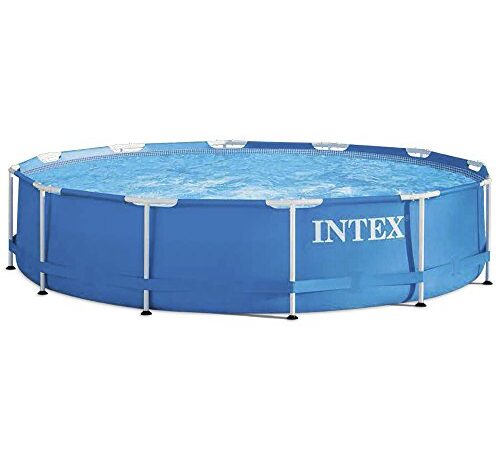 Intex kit piscinette metal frame ronde tubulaire (ø)3,66 x (h)0,76m