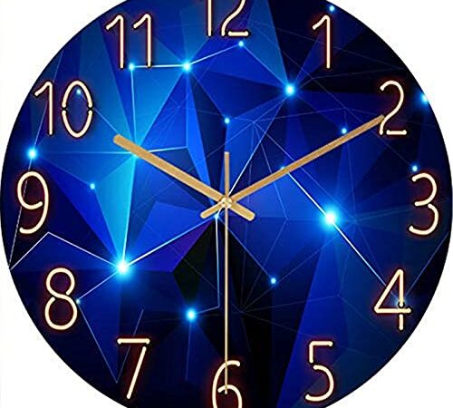 ACCSHINE Horloge Murale Moderne Silencieuse à Quartz 30cm Fonctionnant sur Batterie, pour la Chambre, la Maison, la Cuisine, la Chambre, Le Bureau, l'école