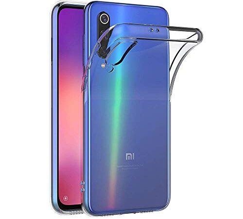 COPHONE® Coque de Protection Compatible avec Xiaomi Mi 9 SE Etui Transparent antidérapent Coque en Silicone Transparente et Discrete