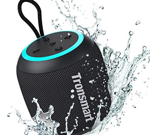 Tronsmart Enceinte Bluetooth Portable IPX7 étanche, Surround Son stéréo Haut-Parleur, 18 Heures de Lecture, Microphone intégré, Carte Micro SD/TF et entrée AUX 3,5 mm