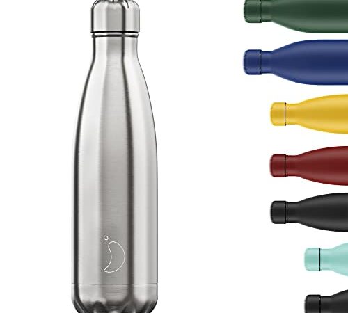 Chilly's Bouteille d'eau - Acier INOX et réutilisable - Étanche, sans Condensation - Acier INOX - 500ml