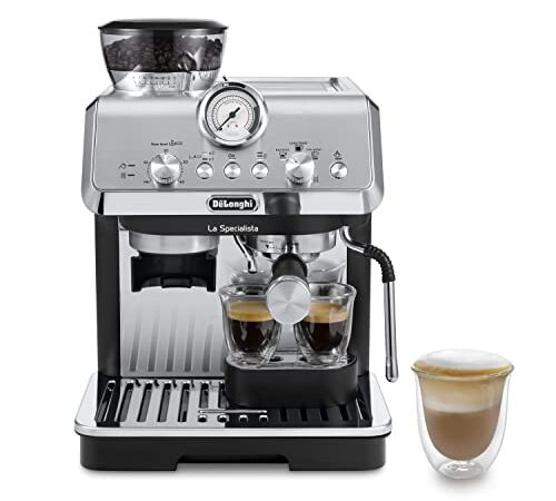 De'Longhi La Specialista Arte EC 9155.MB Machine à expresso avec buse à lait professionnelle avec kit barista Acier inoxydable/ 1L noir