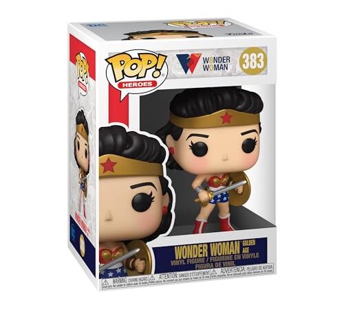 Funko Pop! Heroes: WW 80th - Classic Wonder Woman with Shield and Sword - (1950's) - DC Comics - Figurine en Vinyle à Collectionner - Idée de Cadeau - Produits Officiels - Comic Books Fans