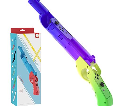 Gobesty Game Gun pour Splatoon 3 Compatible avec N-Switch/OLED Joycons, Game Gun Controller for Nintendo Switch, Pistolet de jeu Compatible avec Switch pour Splatoon 3