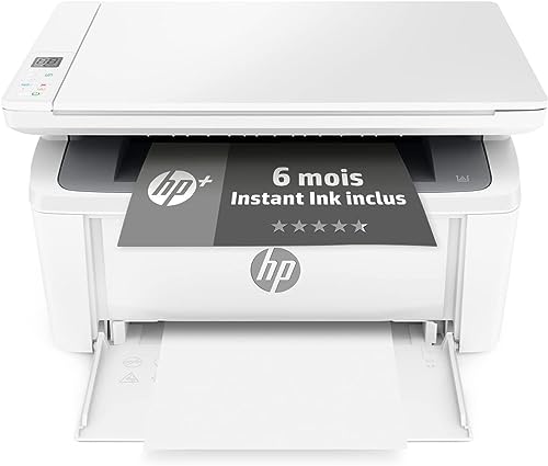 HP LaserJet M140we - Imprimante HP+ Laser tout en un - Monochrome – 6 mois d'Instant Ink inclus (Photocopie, Scan, Impression, A4, HP Smart, Wifi)