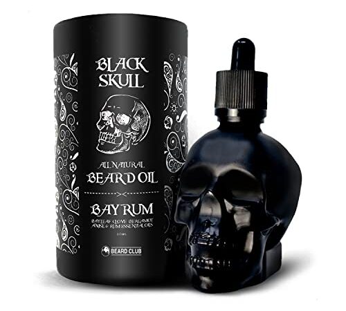 Huile à Barbe Black Skull - Bay Rum - Edition Limitée - 60ml - Naturelle et Biologique