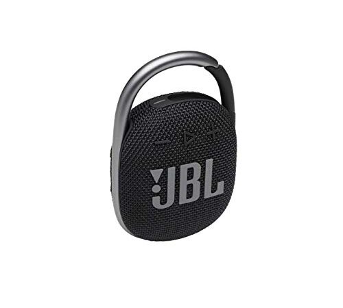 JBL CLIP 4 – Enceinte Bluetooth portable et légère avec mousqueton intégré – Étanche à l’eau et à la poussière – Autonomie 10 hrs – Noir