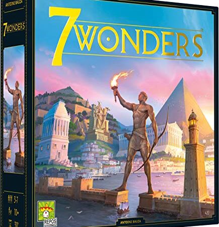 Repos Production | 7 Wonders - Nouvelle version 2020 | Unbox Now | Jeu de société | À partir de 10 ans | 3 à 7 joueurs | 30 minutes