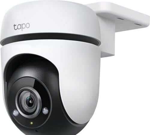 Tapo Caméra Surveillance WiFi extérieur Pan/Tilt 1080P C500, Détection de Personne et Suivi de Mouvement, Étanche IP65, Alarme sonore Personnalisable